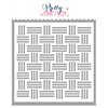 Pretty Pink Posh Basketweave Stencil
